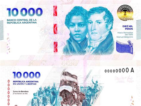 billete 10000 pesos argentinos